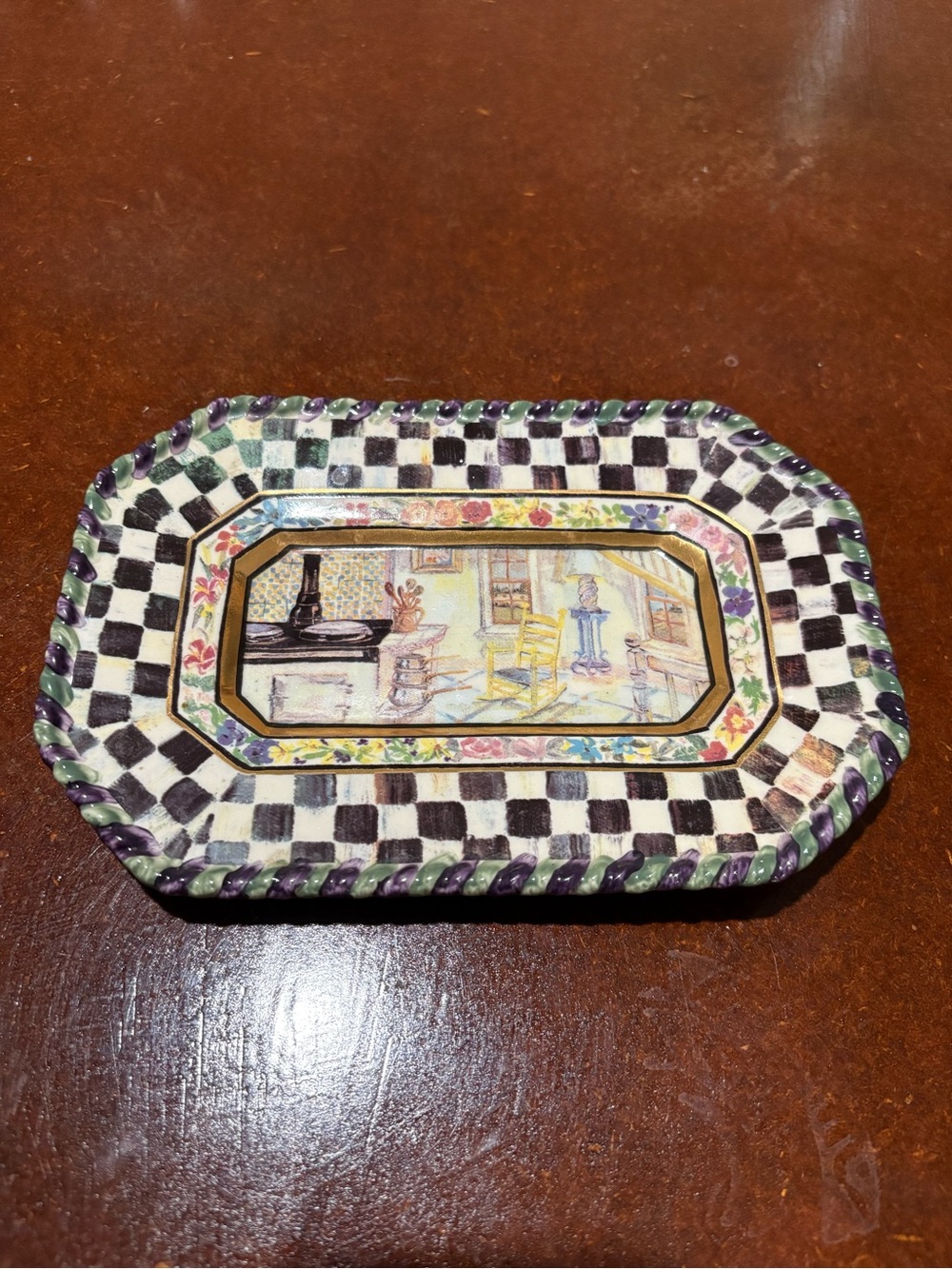 MacKenzie-Childs 1993 Maclachlan 8” Decorative Tray